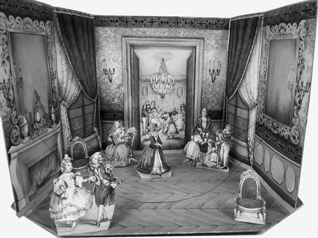 Figure 2. Bal d’enfants decorated with furniture and dancers. (Source: Eberly Family Special Collections Library, Pennsylvania State University.)